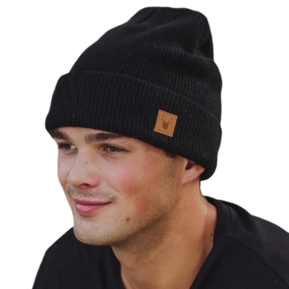 Panache Black Mens Beanie (6)